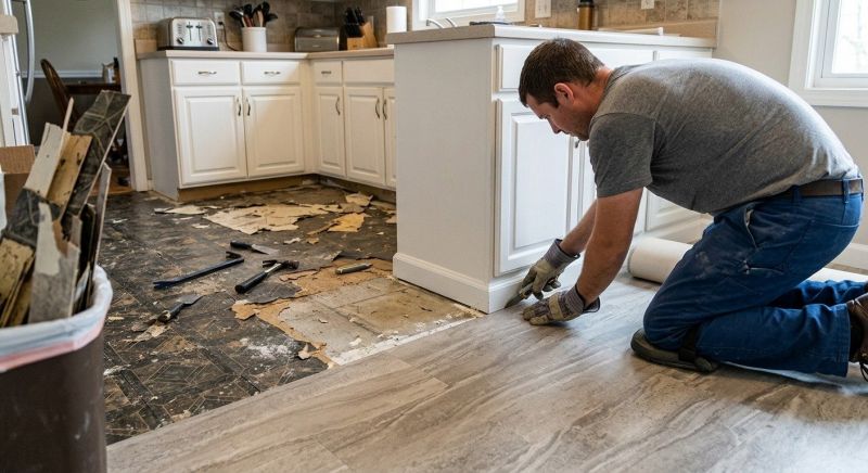 Linoleum Floor Installation in Lafayette, CA