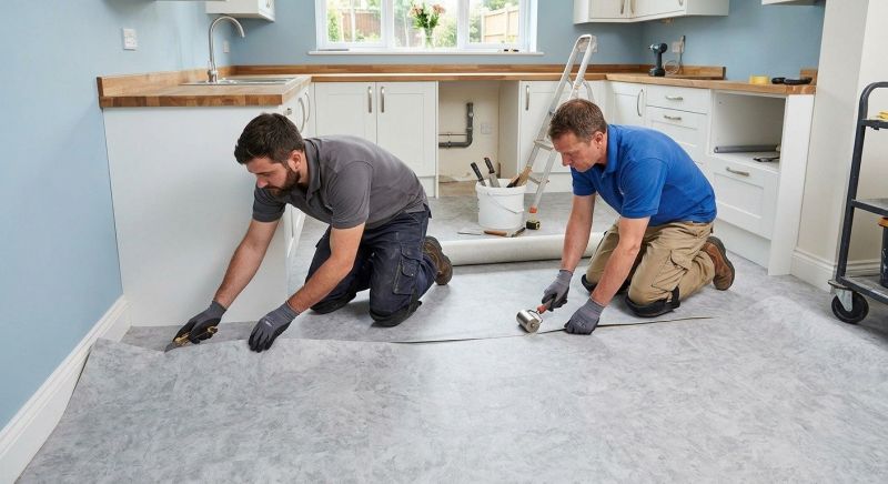 Sheet Linoleum Installation in San Ramon, CA