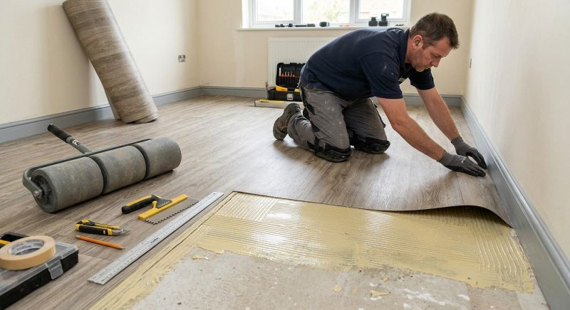 Sheet Vinyl Installation in Martinez, CA